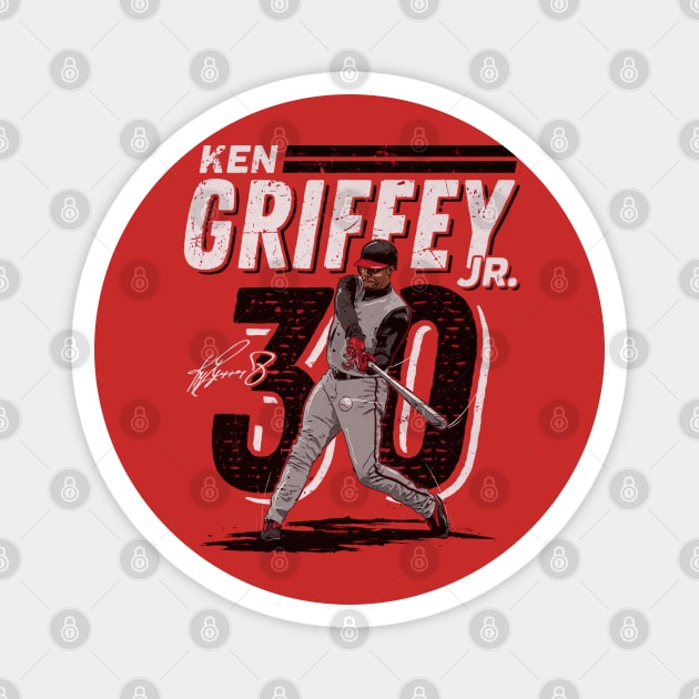 Ken Griffey Jr. Cincinnati Dash Magnet by Jesse Gorrell